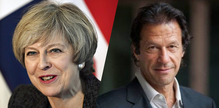 British PM Theresa May Imran Khan