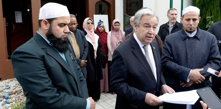 Antonio Guterres, Christchurch, New Zealand,