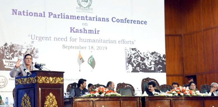 SAPM Awan, Firdous Ashiq Awan, Media, Pakistan, Kashmir, IoK, Kashmir, Indian Occupied Kashmir, Kashmir, Parliamentarians Conference on Kashmir