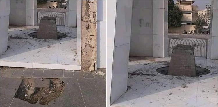 Yadgar-e-Shuhada demolition Azizabad Karachi MQM London terrorist