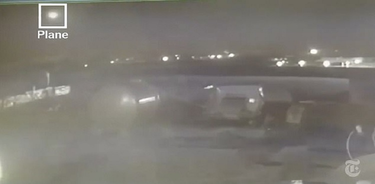 new footage iranian missiles Ukrainian airplane