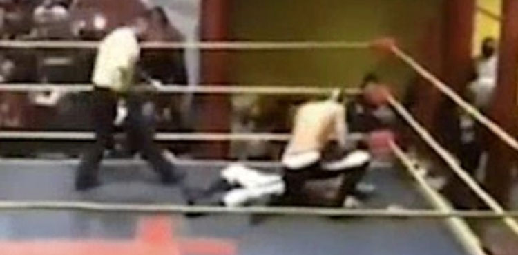 wrestler collapses fatal brain match