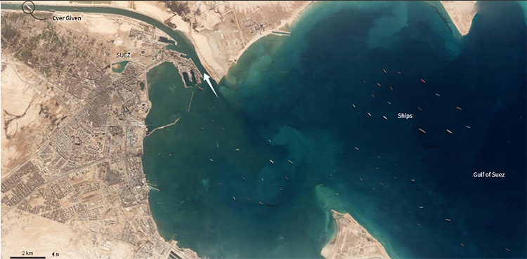 nasa, suez canal, ever given, marine traffic