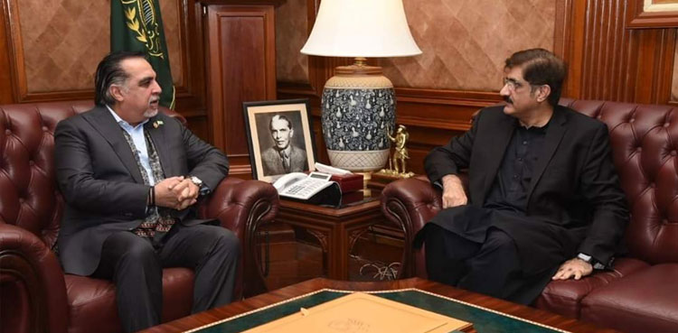 Sindh governor, cm murad meeting