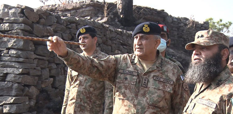 coas bajwa, forward areas, loc, kot kotera sector