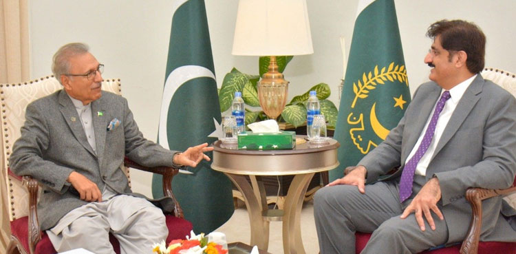 Arif Alvi, Murad Ali Shah, Governor House, Karachi's issues