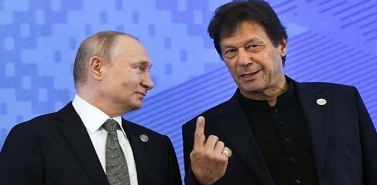 Imrna Khan Telephones President Putin