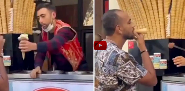 turkish ice cream vendor