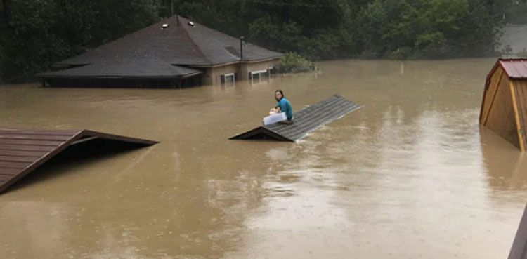 teen-us-floods-swims-pet-dog