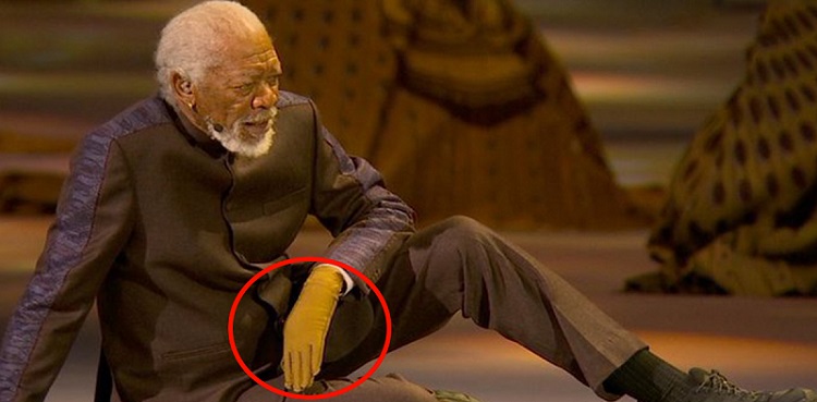 morgan freeman hand injury, fifa world cup