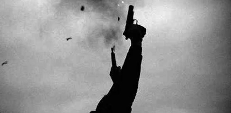 Karachi, New year, aerial firing, several injured