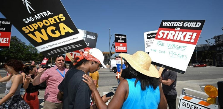 hollywood strike, hollywood, hollywood actor, actors strike, ai,