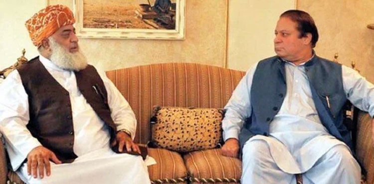 Nawaz Sharif, coalition government, Maulana Fazlur Rehman