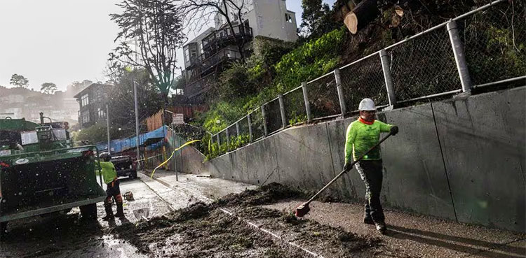 California power storm