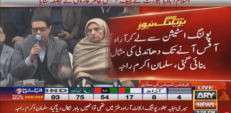 Salman Akram Raja, PTI, international media , election rigging