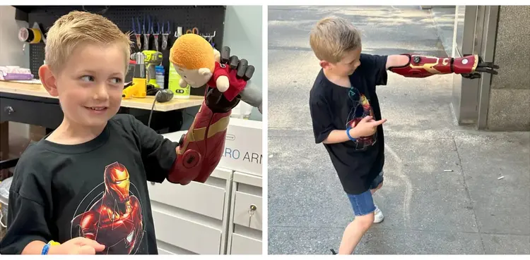 five-year-old boy, Iron Man, bionic arm, Hero Arm,