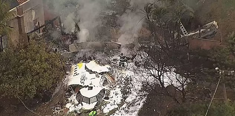 Plane with 62 aboard crashes in Brazil