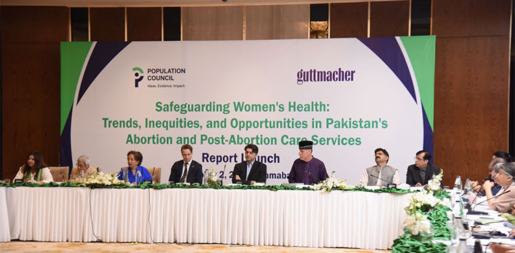 Safeguarding Women's Health: Trends, Inequities, and Opportunities in Pakistan's Abortion and Post-Abortion Care Services" in Islamabad.